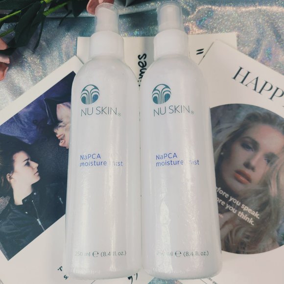 2 bottles of Nu Skin NuSkin NaPCA moisture mist +1 canvas shoulder bag   #27 - Picture 1 of 16